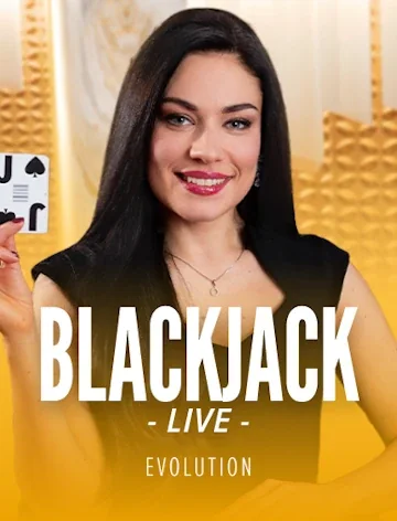 Live Blackjack from Evolution, featured in the Golden Pharaoh Casino lobby
