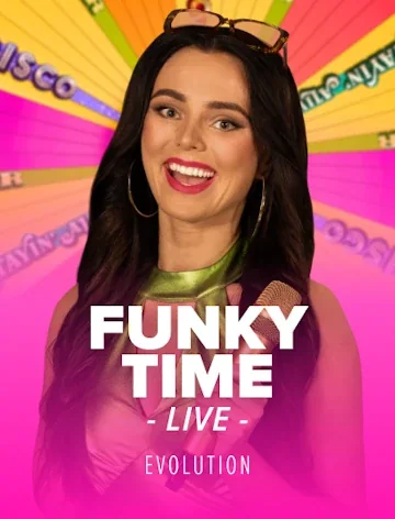Funky Time from Evolution, featured in the Golden Pharaoh Casino lobby
